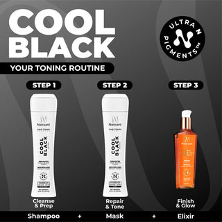 Cool Black Hair Toning Shampoo