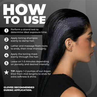 Cool Black Hair Toning Shampoo