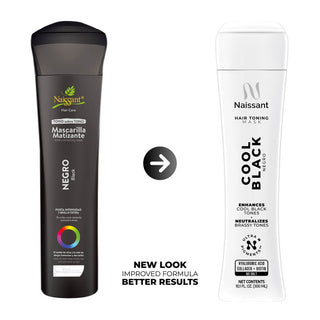Cool Black Hair Tone Correcting Mask