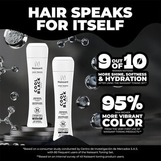 Cool Black Hair Toning Shampoo