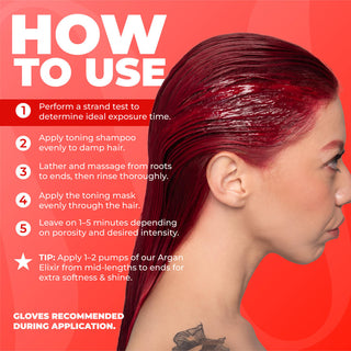 Deep Red Tone Correcting Mask